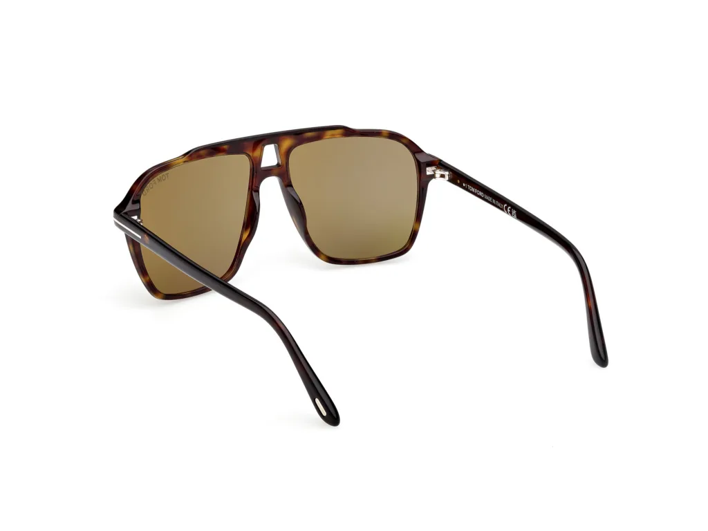 Tom Ford AUTARI FT1209 52N DARK HAVANA / GREEN, Wzór havana