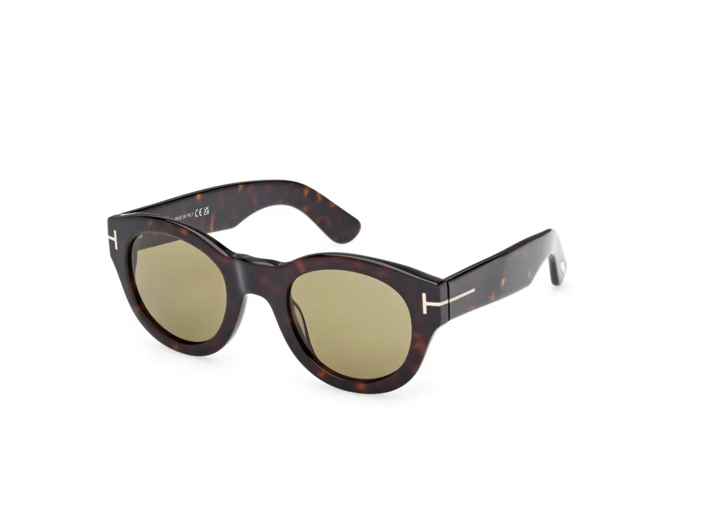 Tom Ford LUCINDA FT1212 52N DARK HAVANA / GREEN, Wzór havana