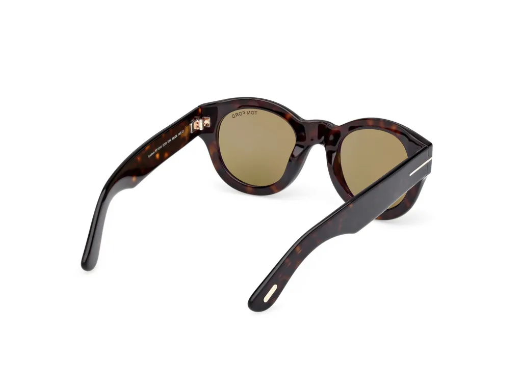 Tom Ford LUCINDA FT1212 52N DARK HAVANA / GREEN, Wzór havana