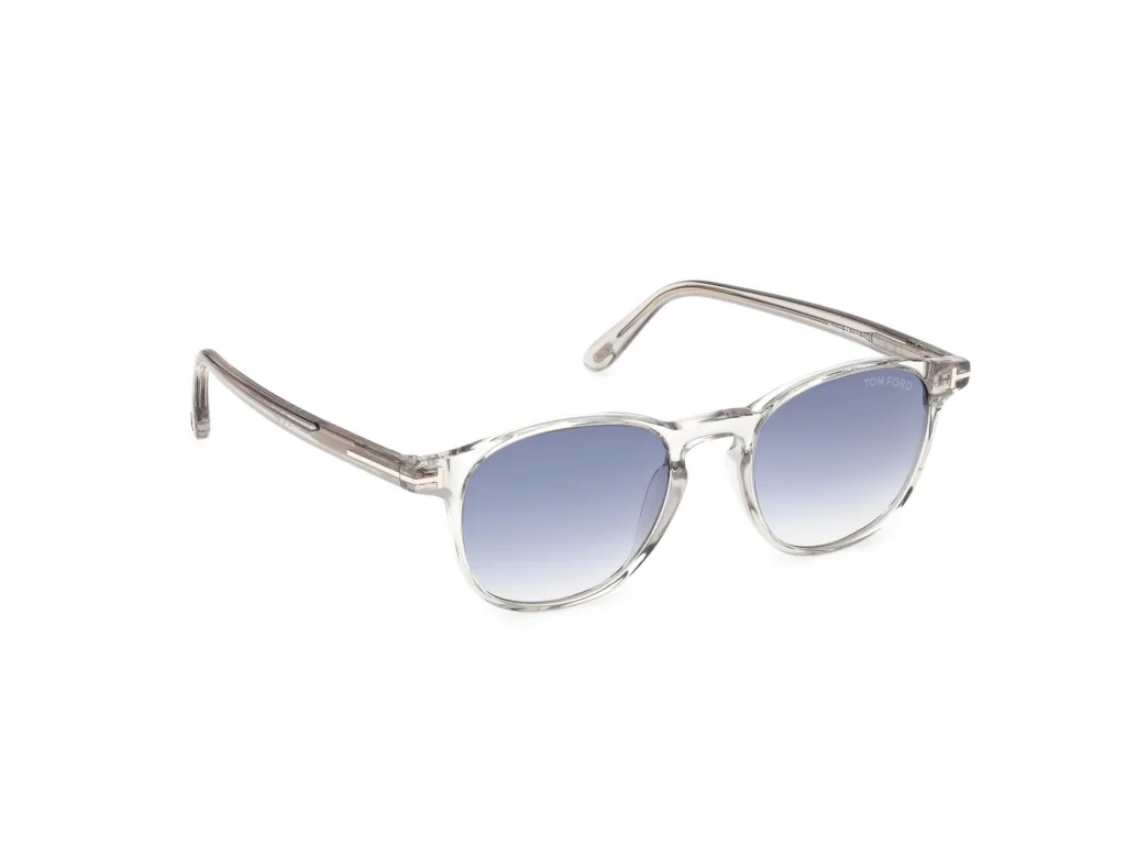 Tom Ford HOLT-02 FT1302 Kolor: 20W SHINY GREY / GRADIENT BLUE, Kolor oprawy: Transparentny
