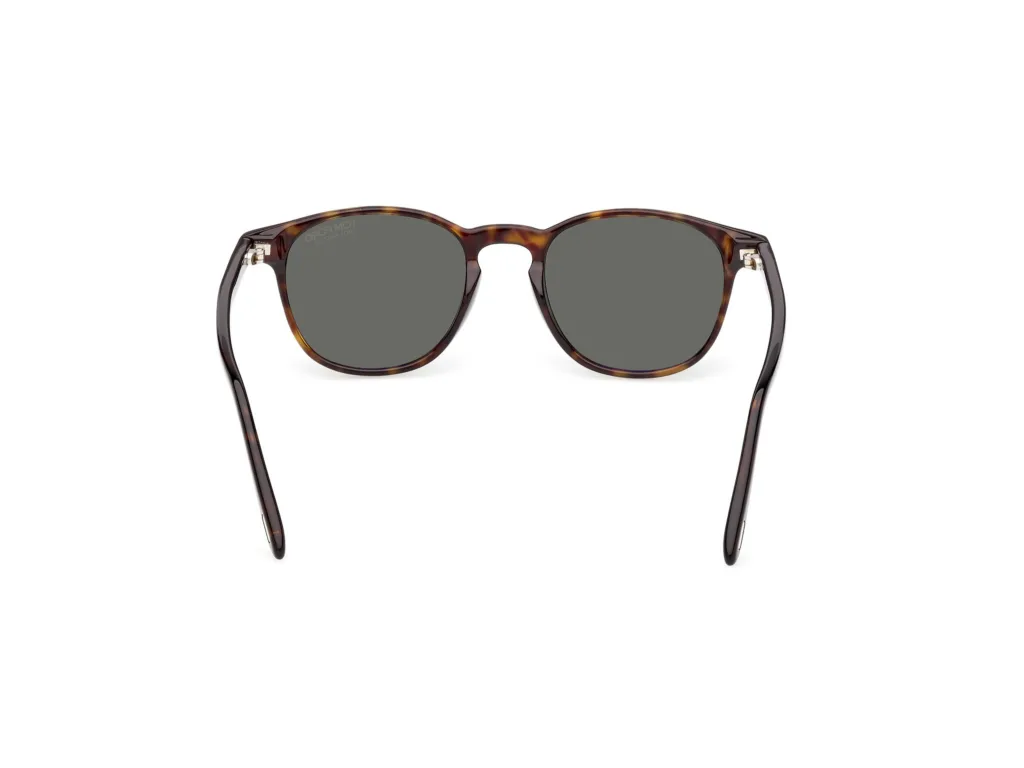Tom Ford HOLT-02 FT1302 Kolor: 52R DARK HAVANA / GREEN POLARIZED, Kolor oprawy: Wzór havana