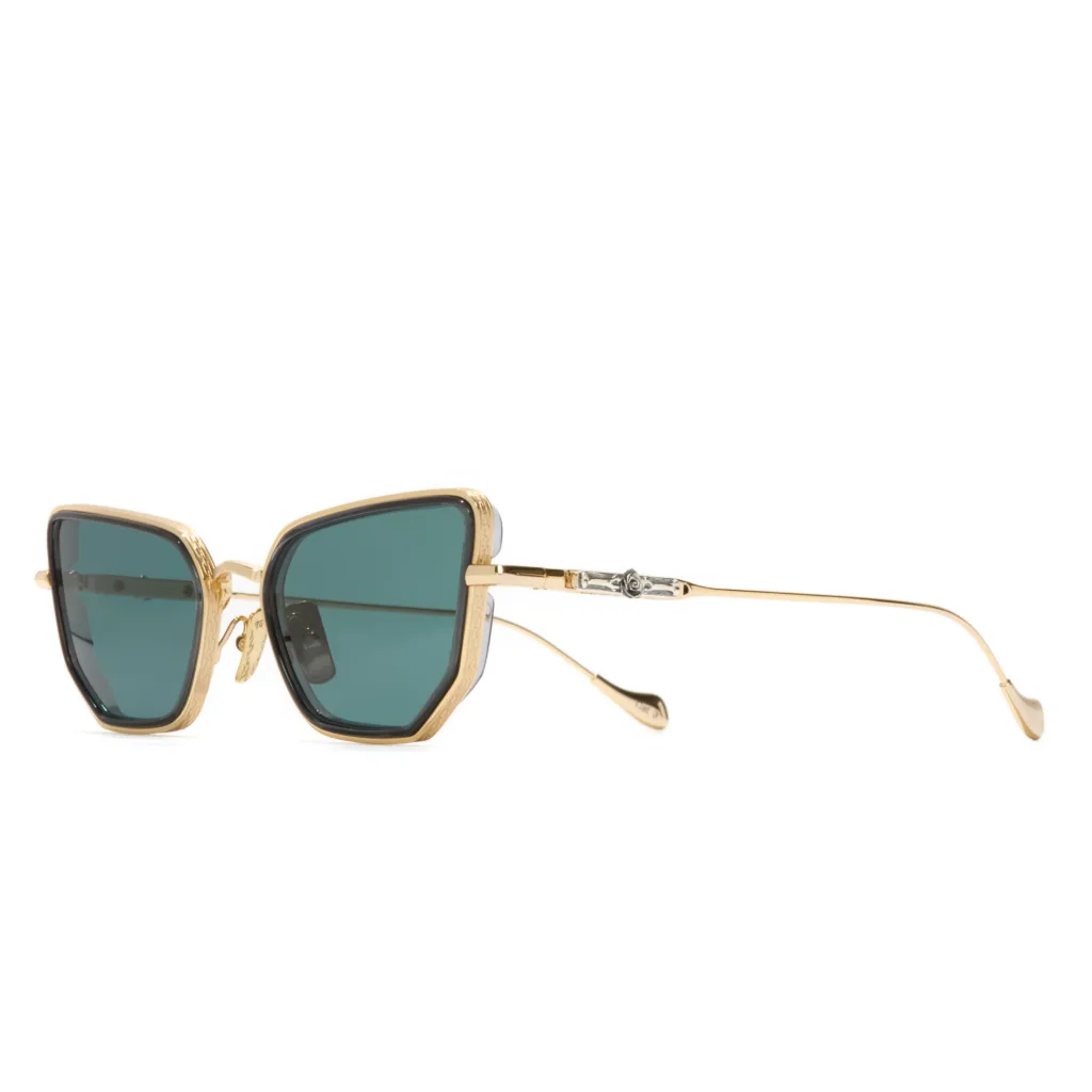 Cutler and Gross GFSN 026 GOLD / DARK GREY, Złoty