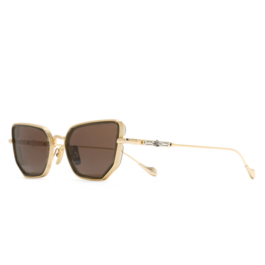 Cutler and Gross GFSN 026 GOLD / BROWN, Złoty