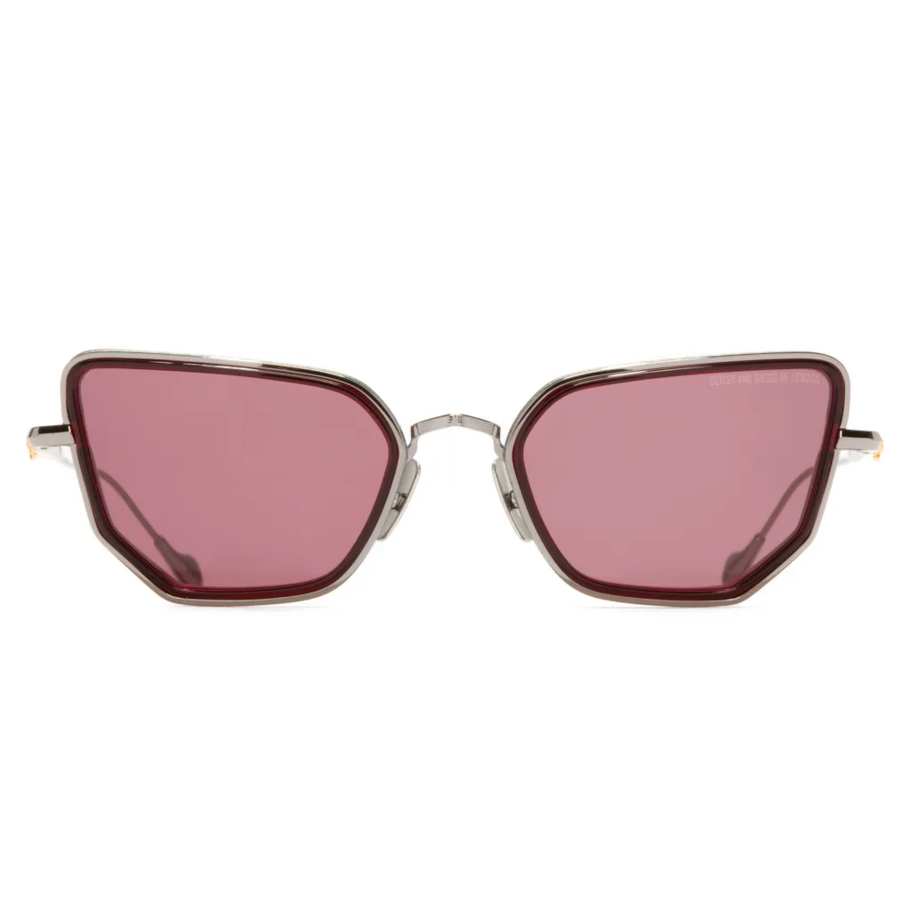 Cutler and Gross GFSN 026 GUN METAL / BORDEAUX, Szary