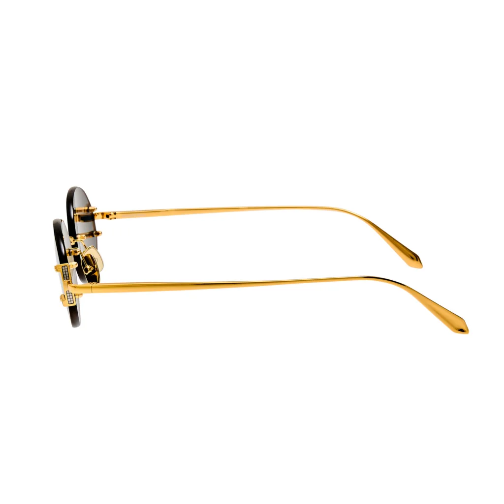 Linda Farrow STELLA LFL1544 C6 22K YELLOW GOLD / GREY SOLID, Złoty