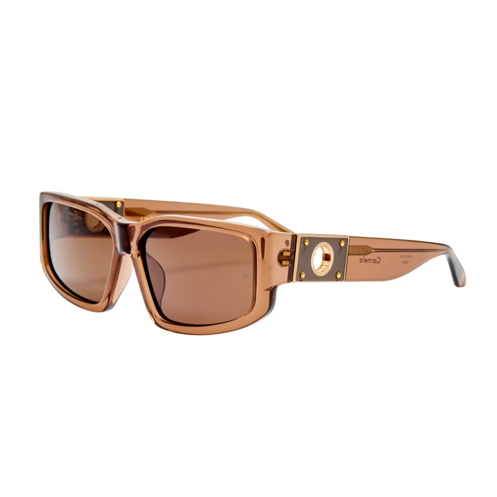 Linda Farrow CARMELA LFL1617 C2 BROWN / BROWN, Brązowy