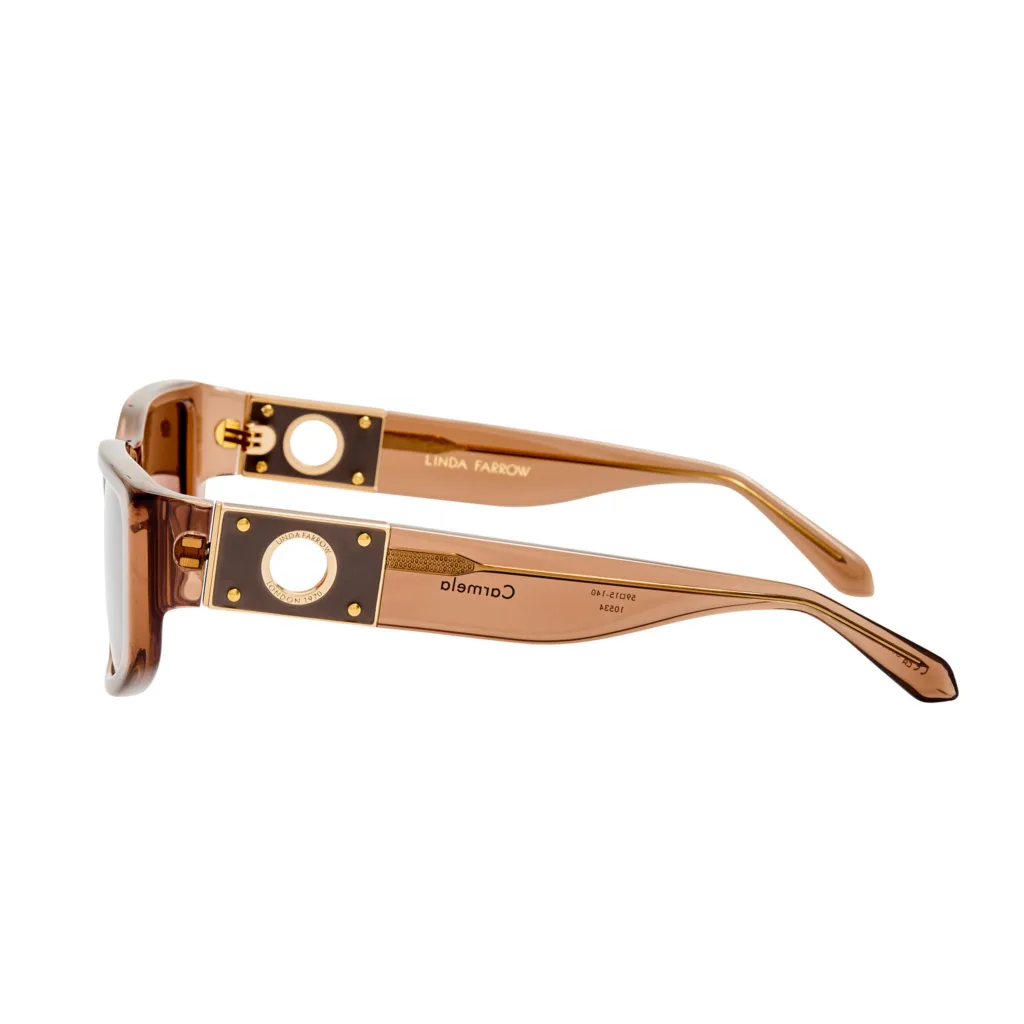 Linda Farrow CARMELA LFL1617 C2 BROWN / BROWN, Brązowy