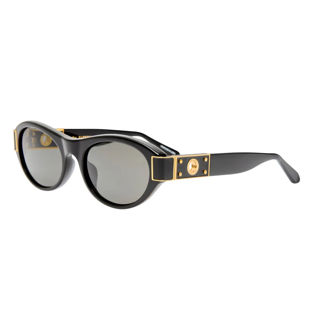 Linda Farrow SIRENA LFL1663 Kolor: C1 BLACK, Kolor oprawy: Czarny