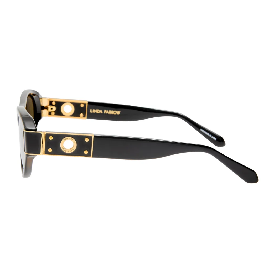 Linda Farrow SIRENA LFL1663 Kolor: C1 BLACK, Kolor oprawy: Czarny