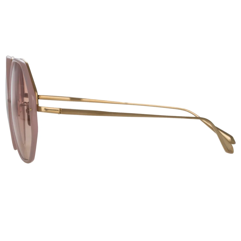 Linda Farrow ALONA LFL901 C25 LILAC / LIGHT GOLD / LILAC GRAD, Różowy