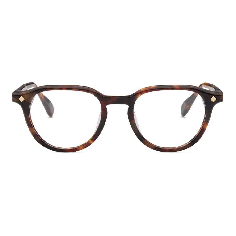 Lunetterie Générale DESERT RAIN MEDIUM TORTOISE & 18K GOLD, Wzór havana