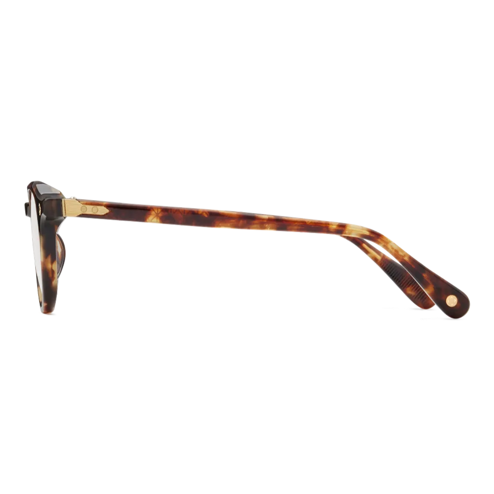 Lunetterie Générale DESERT RAIN MEDIUM TORTOISE & 18K GOLD, Wzór havana