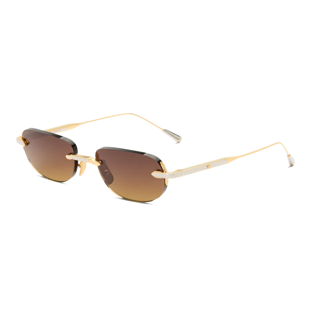 Lunetterie Générale ST-TROPEZ 18K GOLD & PALLADIUM / GRADIENT SAND, Złoty