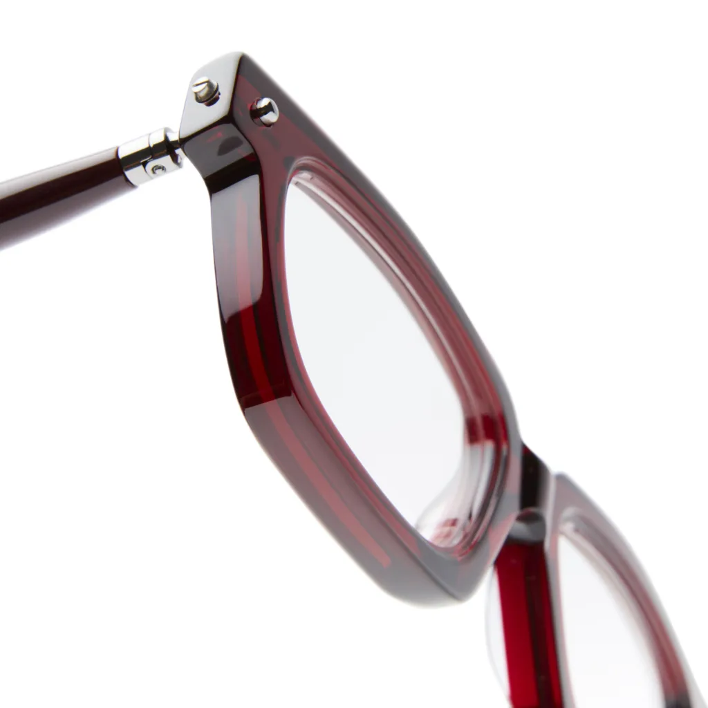 Kuboraum MASKE P25 P25 BX BORDEAUX / BORDEAUX + BLACK SHINE, Czerwony