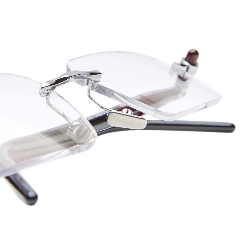 Kuboraum MASKE P64 P64 GM BX GUN METAL / BORDEAUX, Srebrny
