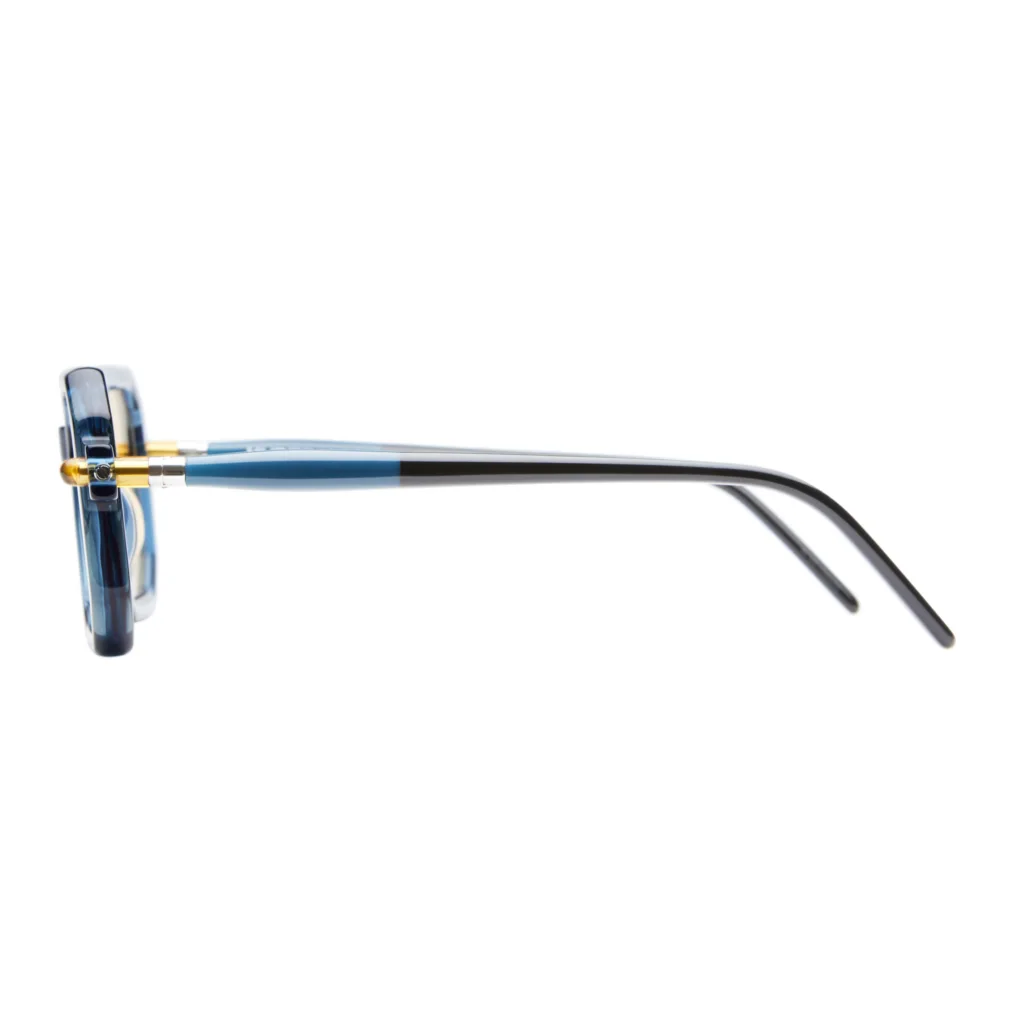 Kuboraum MASKE P8 Kolor: P8 BBY BLACK BLUE YELLOW / BLACK AMBER BLUE, Kolor oprawy: Niebieski