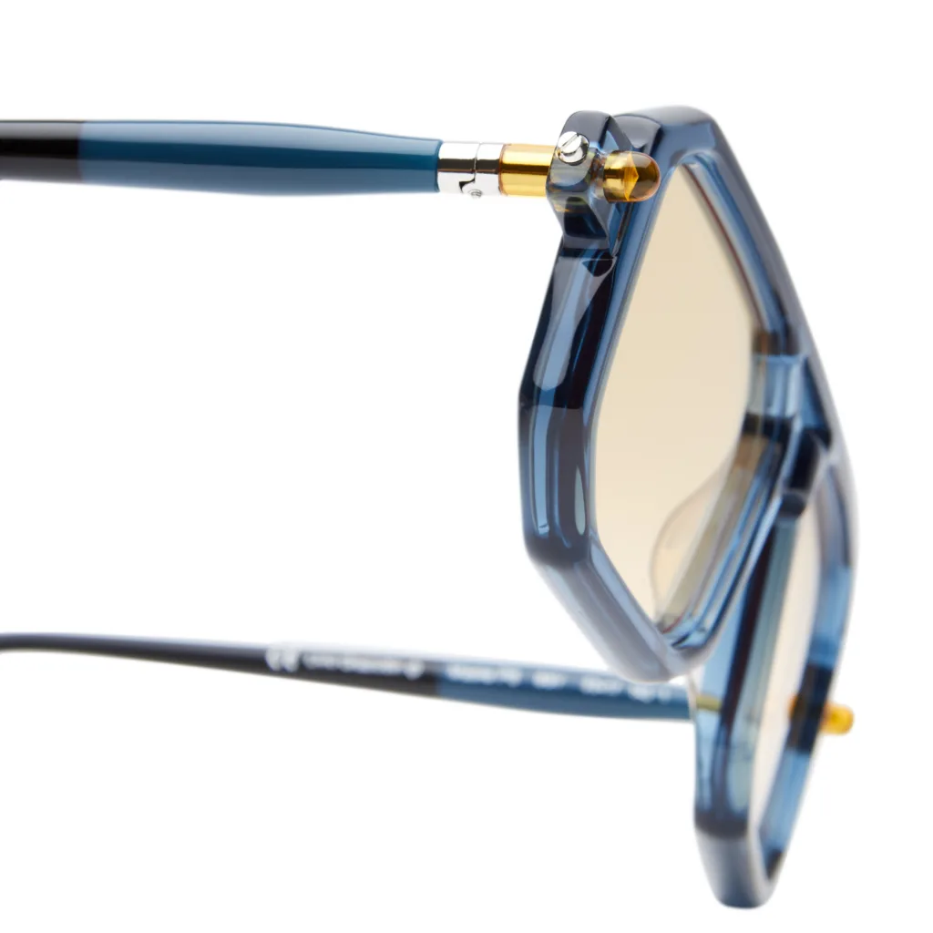 Kuboraum MASKE P8 Kolor: P8 BBY BLACK BLUE YELLOW / BLACK AMBER BLUE, Kolor oprawy: Niebieski