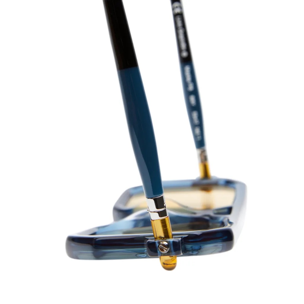 Kuboraum MASKE P8 Kolor: P8 BBY BLACK BLUE YELLOW / BLACK AMBER BLUE, Kolor oprawy: Niebieski
