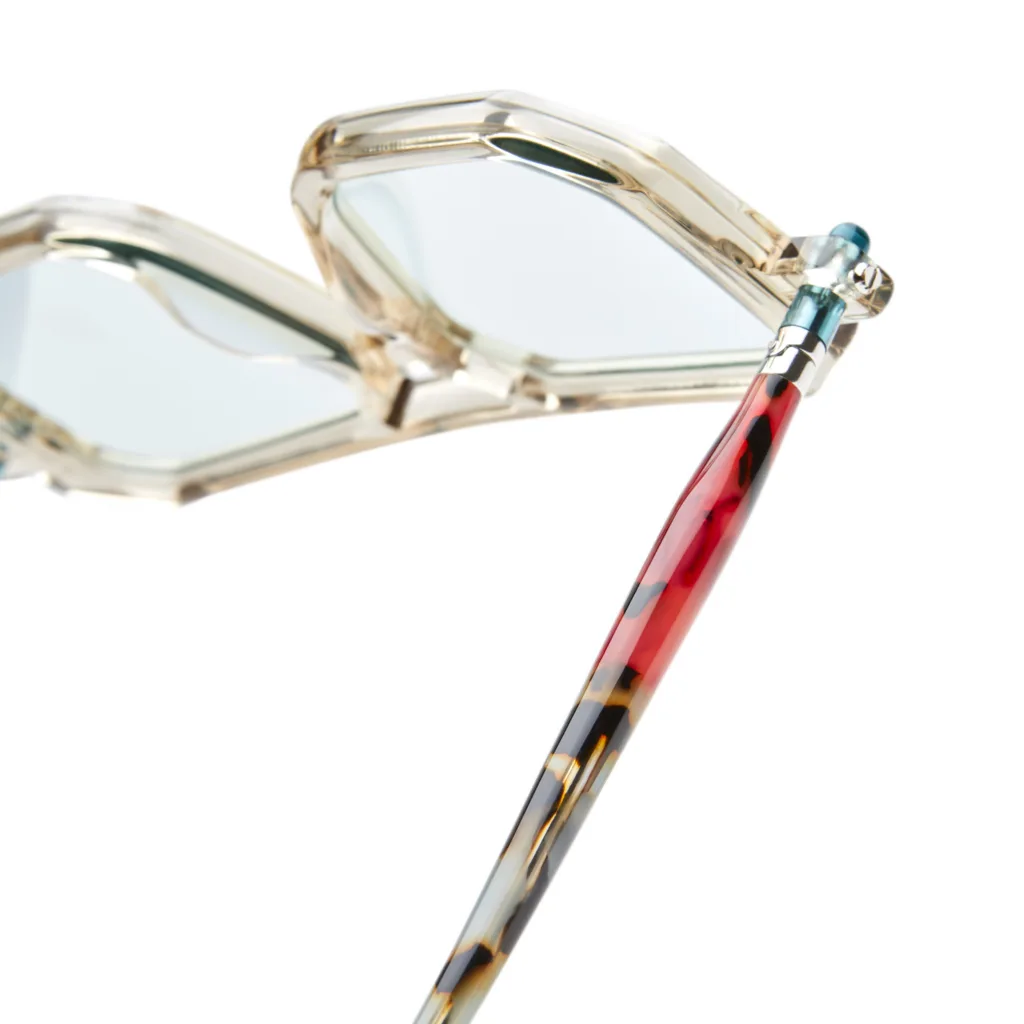 Kuboraum MASKE P8 Kolor: P8 CHP CHAMPAGNE, Kolor oprawy: Transparentny