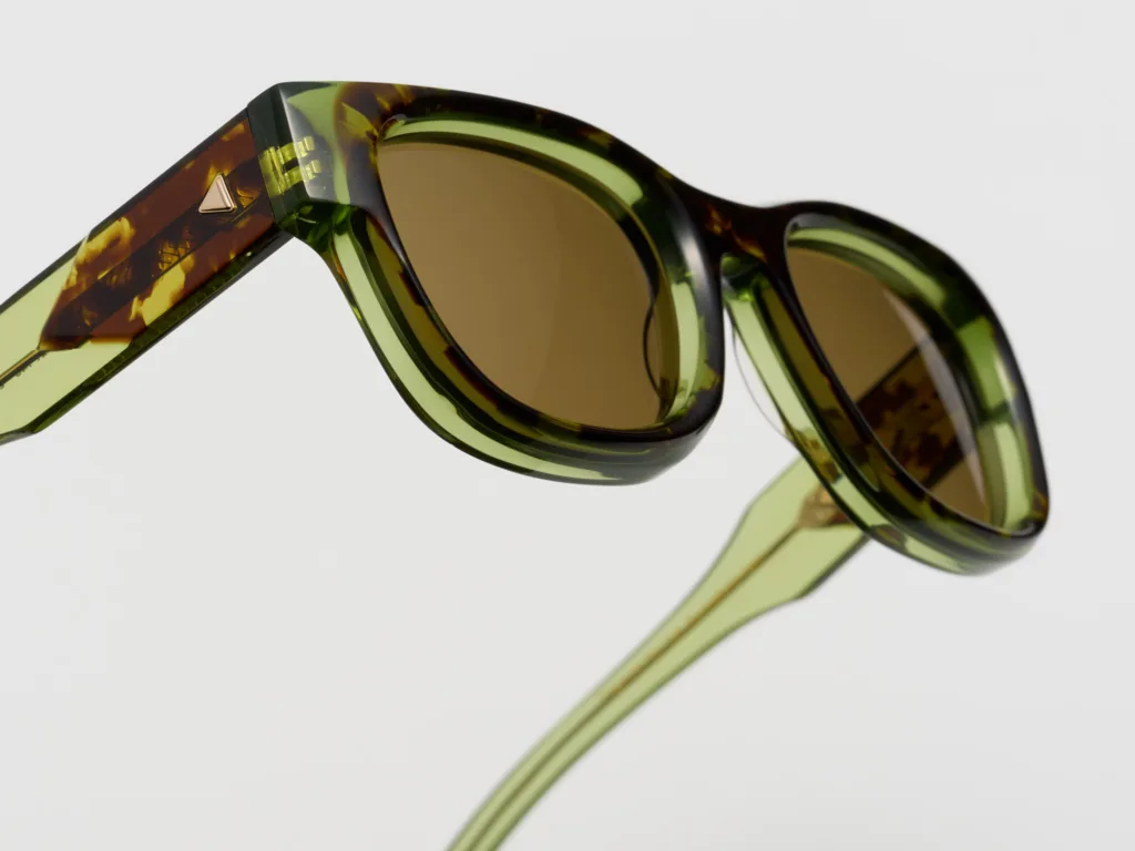 Press PRESIDENTE Kolor: LE011 GREEN TORTOISE, Kolor oprawy: Zielony