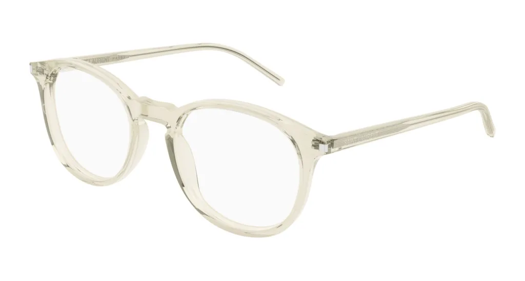Saint Laurent SL 106 Kolor: 026 CRYSTAL, Kolor oprawy: Beżowy