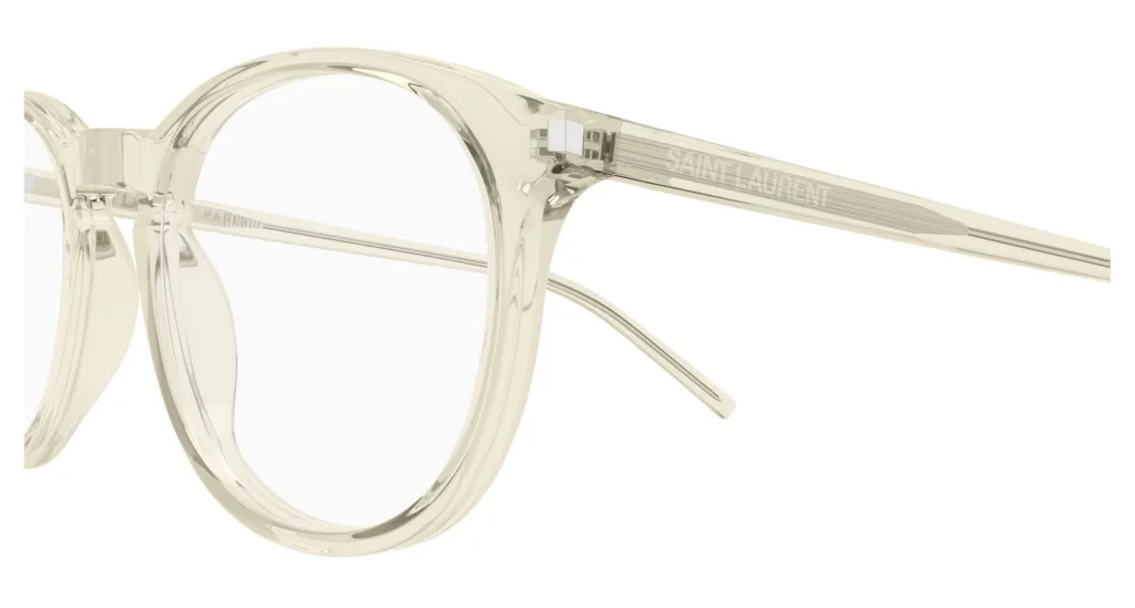 Saint Laurent SL 106 Kolor: 026 CRYSTAL, Kolor oprawy: Beżowy