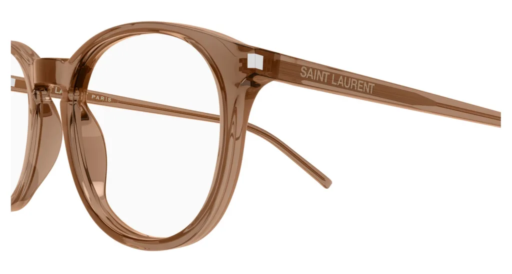 Saint Laurent SL 106 Kolor: 027 TRANSPARENT PEACH, Kolor oprawy: Różowy