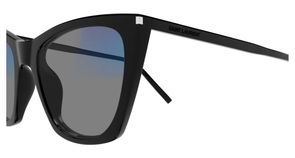 Saint Laurent SL 214 KATE THIN 006 BLACK / DARK GREY, Czarny