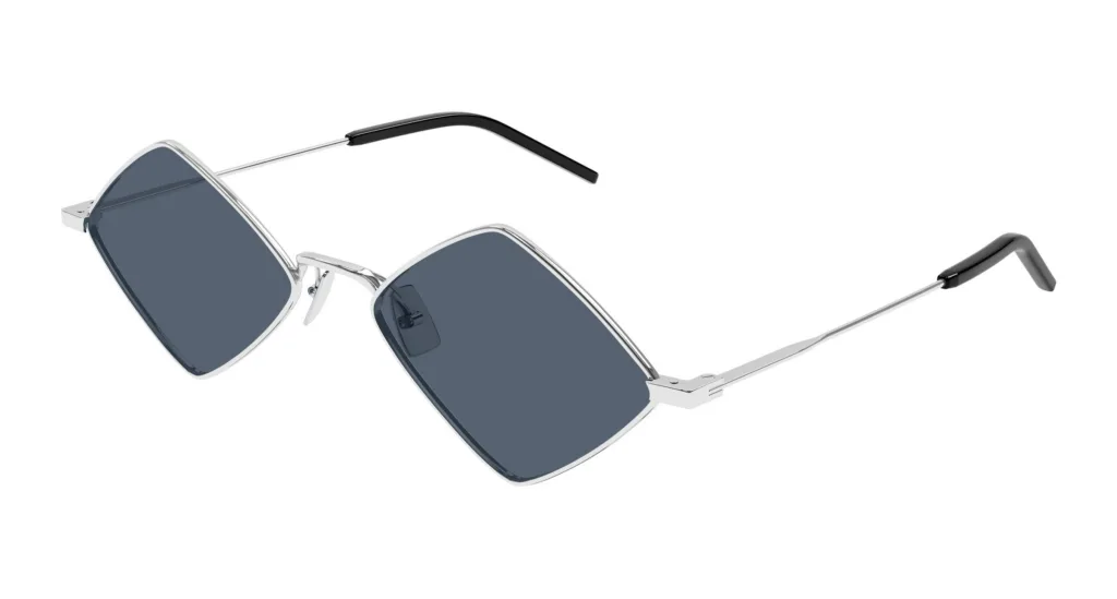 Saint Laurent SL 302 LISA SHINY SILVER, Srebrny