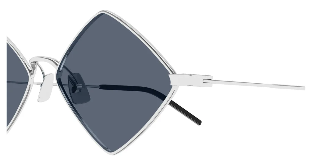 Saint Laurent SL 302 LISA SHINY SILVER, Srebrny