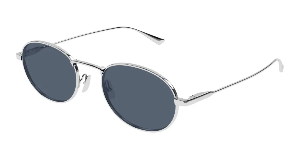 Saint Laurent SL 799 SHINY SILVER, Srebrny