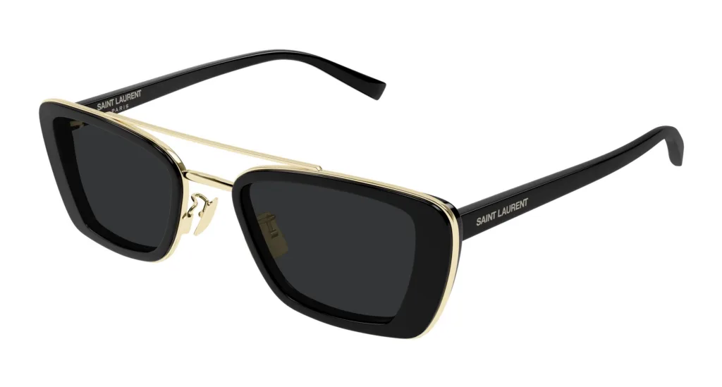 Saint Laurent SL 825 Kolor: 001 BLACK/ DARK GREY, Kolor oprawy: Czarny