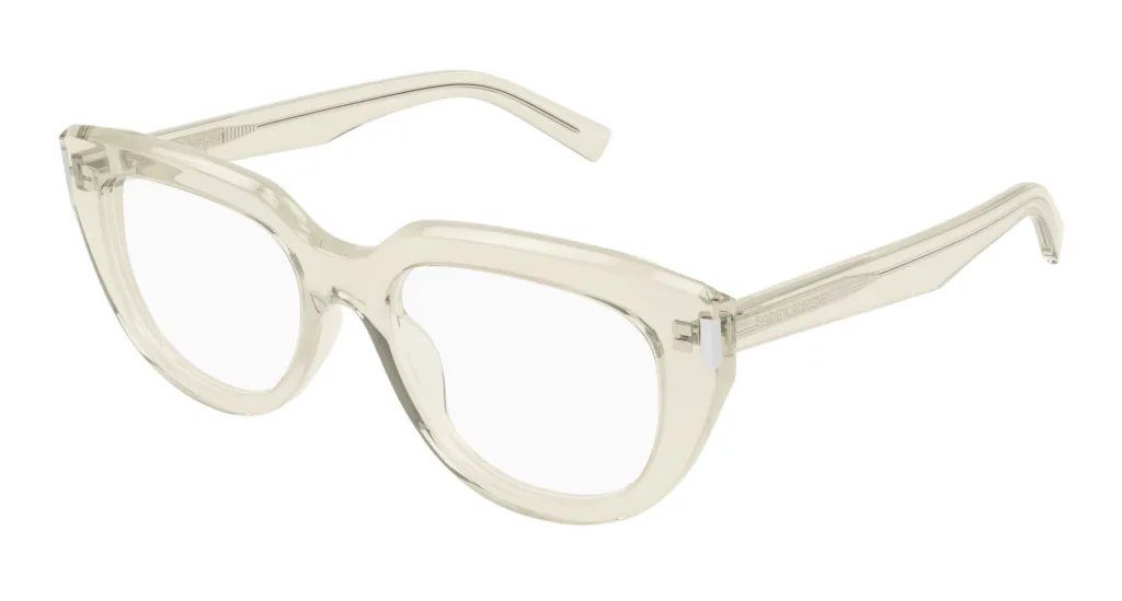 Saint Laurent SL 828 004 CRYSTAL, Transparentny