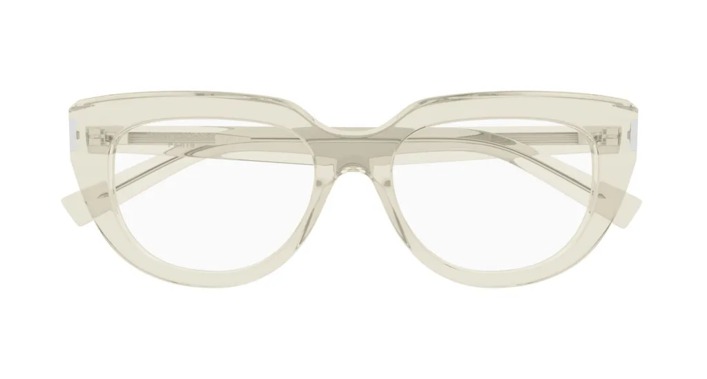 Saint Laurent SL 828 004 CRYSTAL, Transparentny