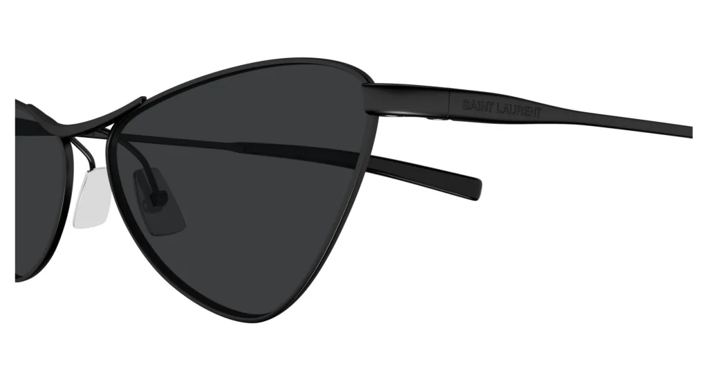 Saint Laurent SL 830 001 BLACK/ DARK GREY, Czarny