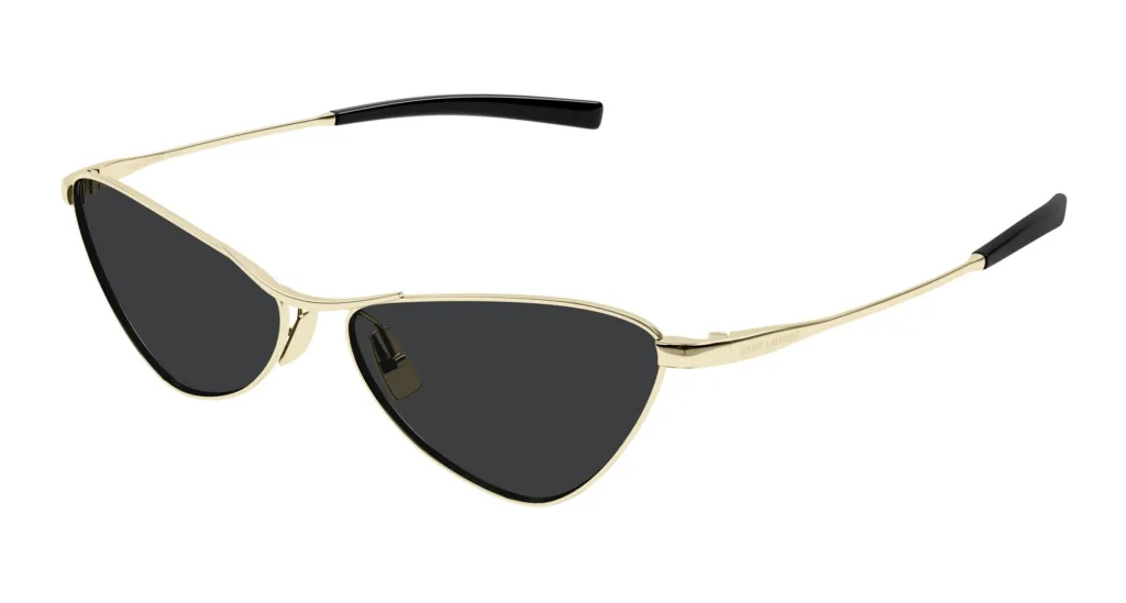 Saint Laurent SL 830 002 GOLD / BLACK, Złoty