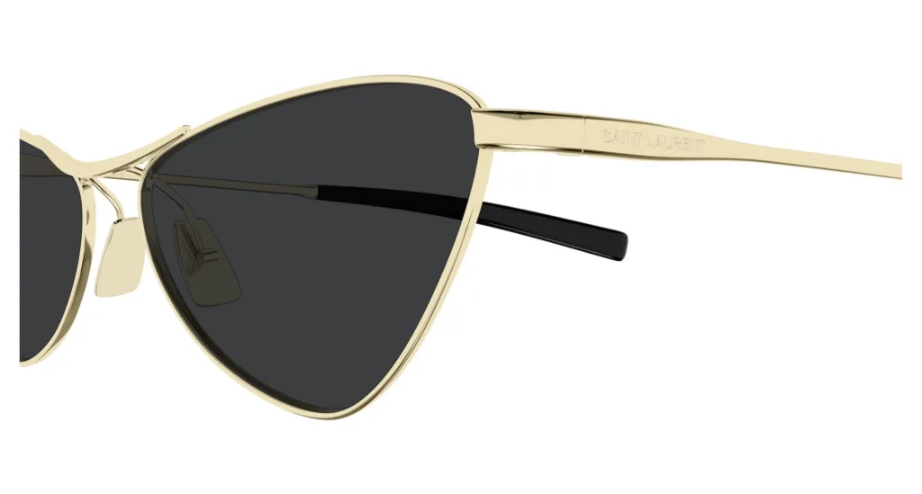 Saint Laurent SL 830 002 GOLD / BLACK, Złoty