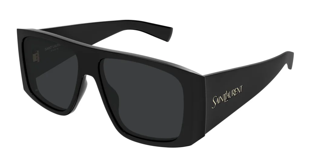 Saint Laurent SL 832 Kolor: 001 BLACK/ DARK GREY, Kolor oprawy: Czarny