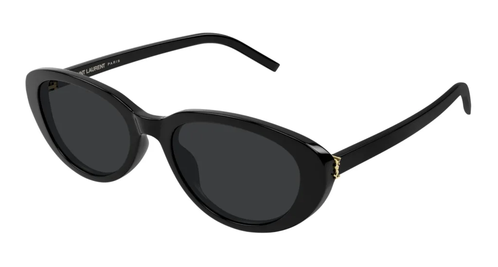 Saint Laurent SL M154 Kolor: 001 BLACK/ DARK GREY, Kolor oprawy: Czarny