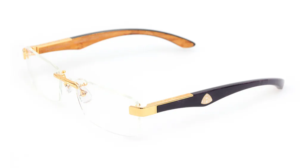 Maybach THE ARTIST III MELLOW GOLD PLATED / BLACK / WALNUT BROWN, Złoty