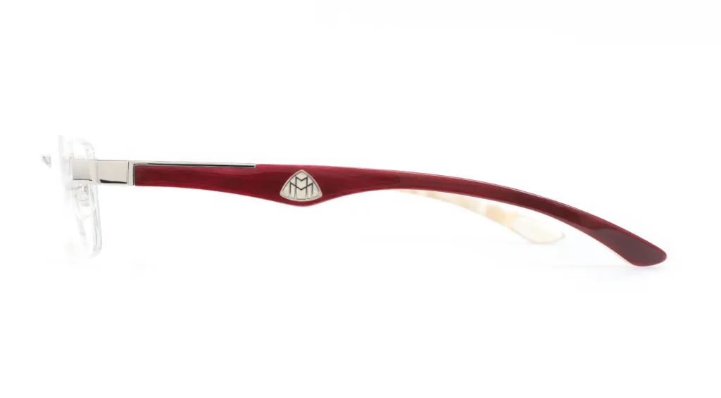 Maybach THE ARTIST III SILVER/BURGUNDY RED/NATURAL HORN, Srebrny