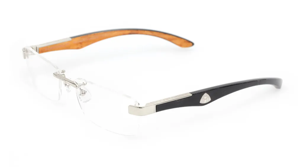 Maybach THE ARTIST III SILVER/BLACK/NATURAL WALNUT BURR, Srebrny