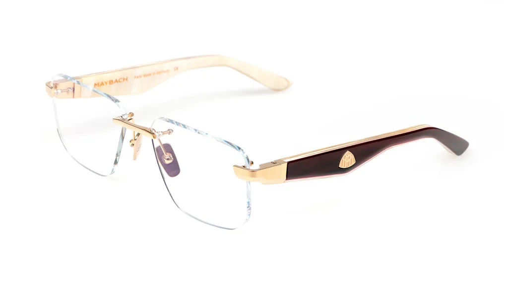 Maybach THE VISIONIST I MELLOW GOLD PLATED/DARK WALNUT/IVORY, Brązowy