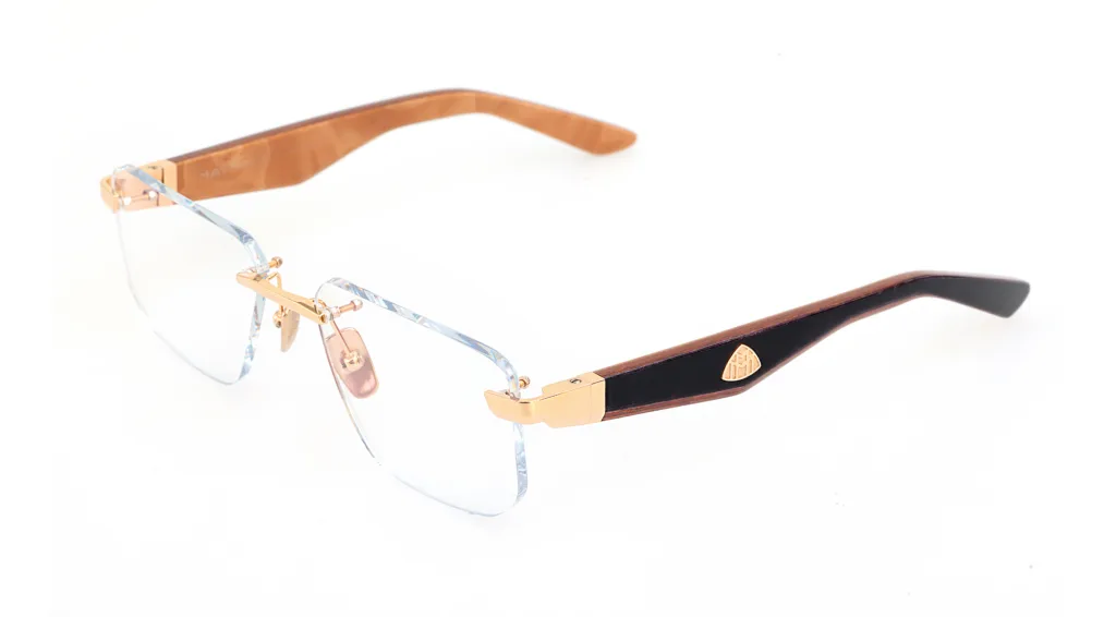 Maybach THE VISIONIST I MELLOW GOLD/BLACK/HONEY WALNUT, Złoty