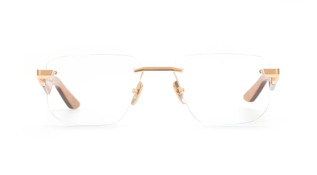 Maybach THE VISIONIST I MELLOW GOLD/BLACK/HONEY WALNUT, Złoty