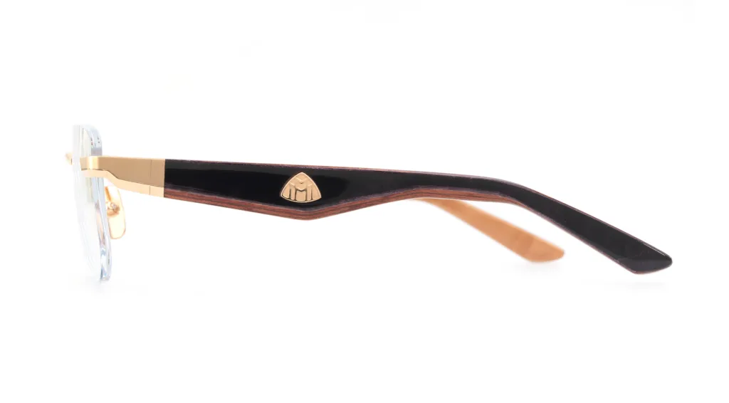 Maybach THE VISIONIST I MELLOW GOLD/BLACK/HONEY WALNUT, Złoty