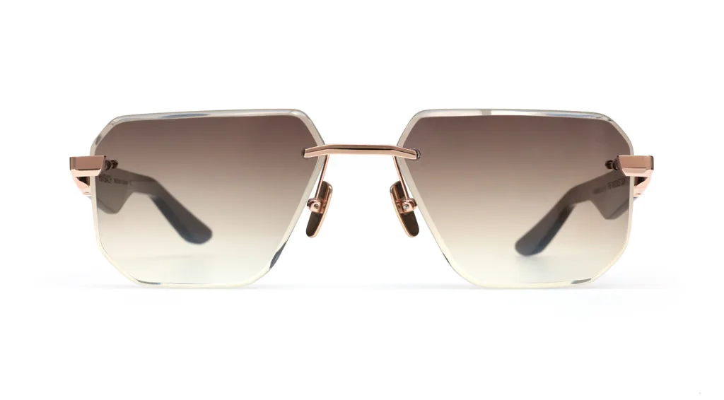 Maybach THE VISIONIST SUN I BLACK PIANO / WALNUT BURR / CHOCOLATE BROWN GRADIENT, Czarny