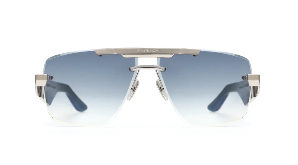 Maybach THE PRESIDENT II PALLADIUM PLATED / LIGHT BLUE GRADIENT, Srebrny