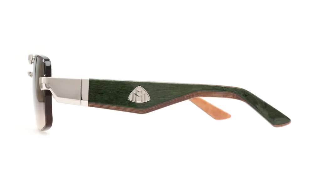 Maybach THE PRESIDENT II PALLADIUM PLATED / FOREST GREEN BEM, WALNUT & GOLDEN MADRONE / CHOCOLATE BROWN GRADIENT, Brązowy