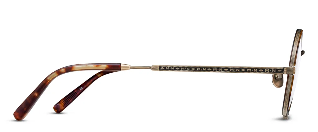 Matsuda M10103H AG-DEM ANTIQUE GOLD / DEMI, Wzór havana